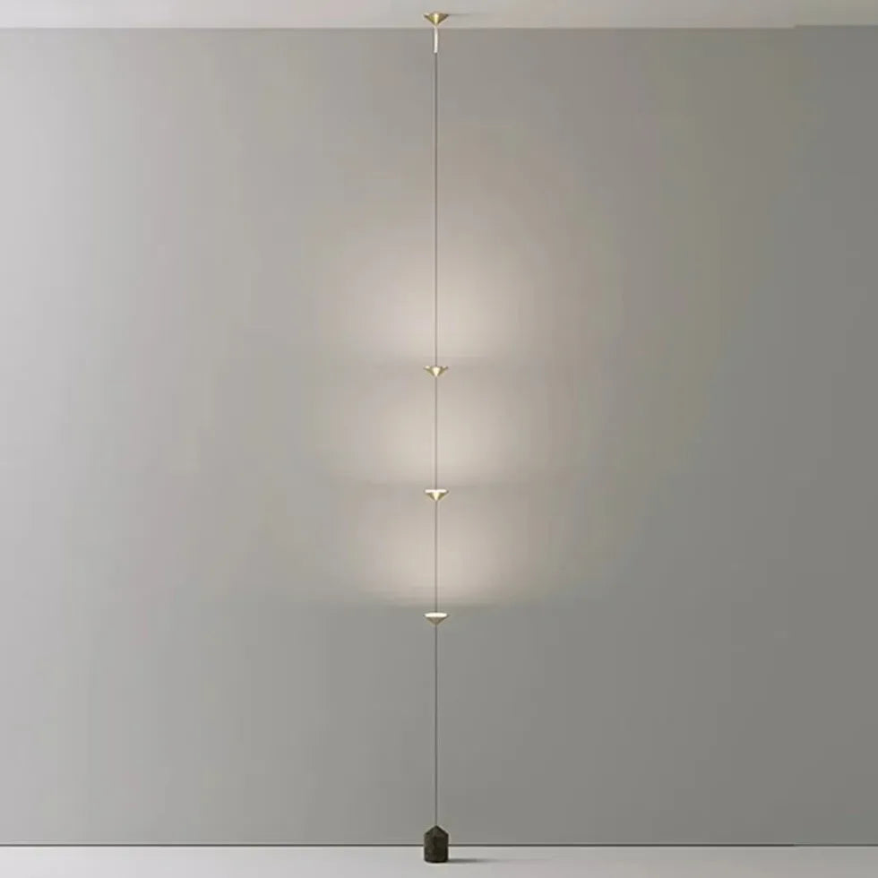 Disc Lampshade Linear Minimalist Corner Floor Lamp