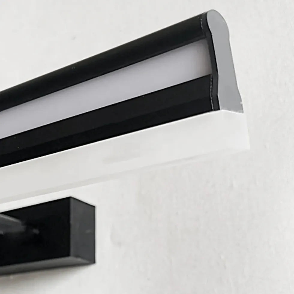 Acrylic Black Linear Bathroom Mirror Lights