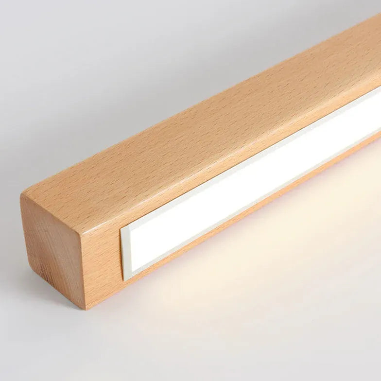 Rectangular LED Wooden Hallway Ceiling Light