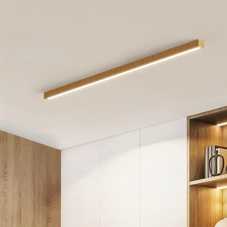 Rectangular LED Wooden Hallway Ceiling Light