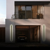 Black Linear LED Outdoor Wall Light