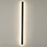 Black Linear LED Outdoor Wall Light