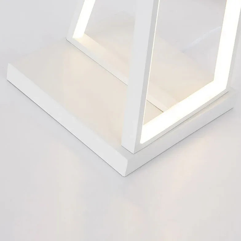 X-Shaped White Plug Tripod Floor Lamp