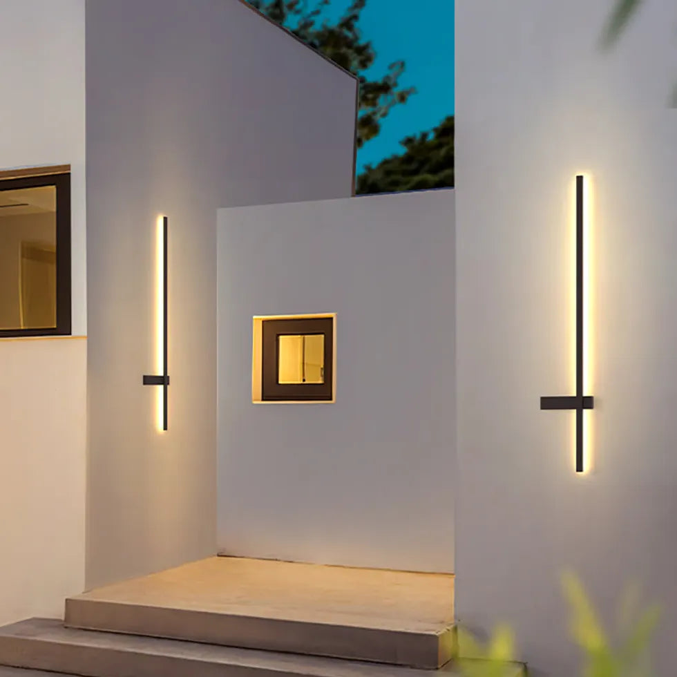 Cross Linear Led Outdoor Wall Lights