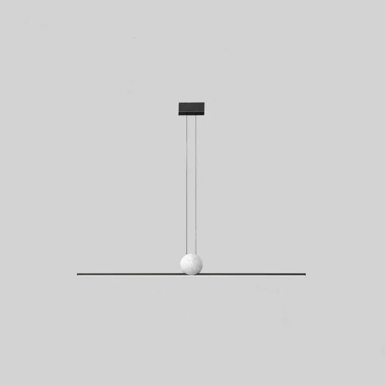 Linear Metal Minimalist LED Kitchen Pendant Light