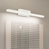 White Linear Bathroom Mirror Lights