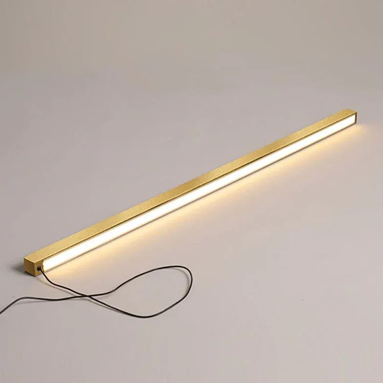 Black Rectangular Linear LED Floor Lamp