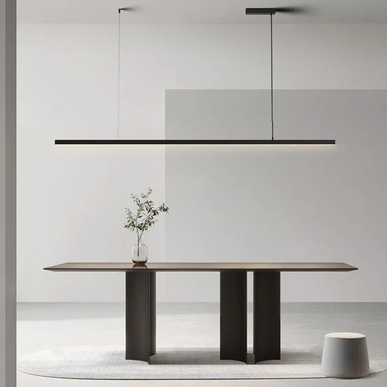 Linear Black LED Bar Pendant Light