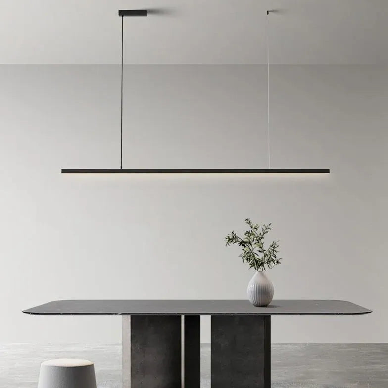 Linear Black LED Bar Pendant Light