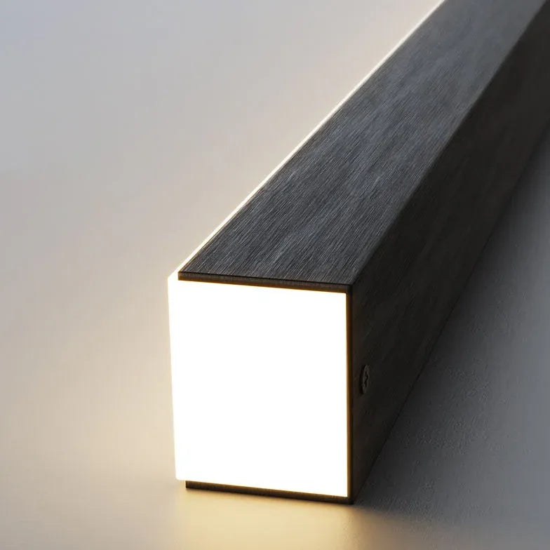 Linear Black LED Bar Pendant Light