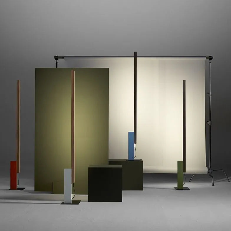 Dual-Color Straight Rod Minimalist Floor Lamp