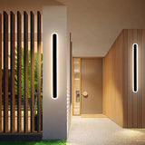 long rectangular Led Black Wall Lamps