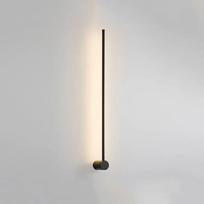 Vertical Linear Black Outdoor Wall Lights