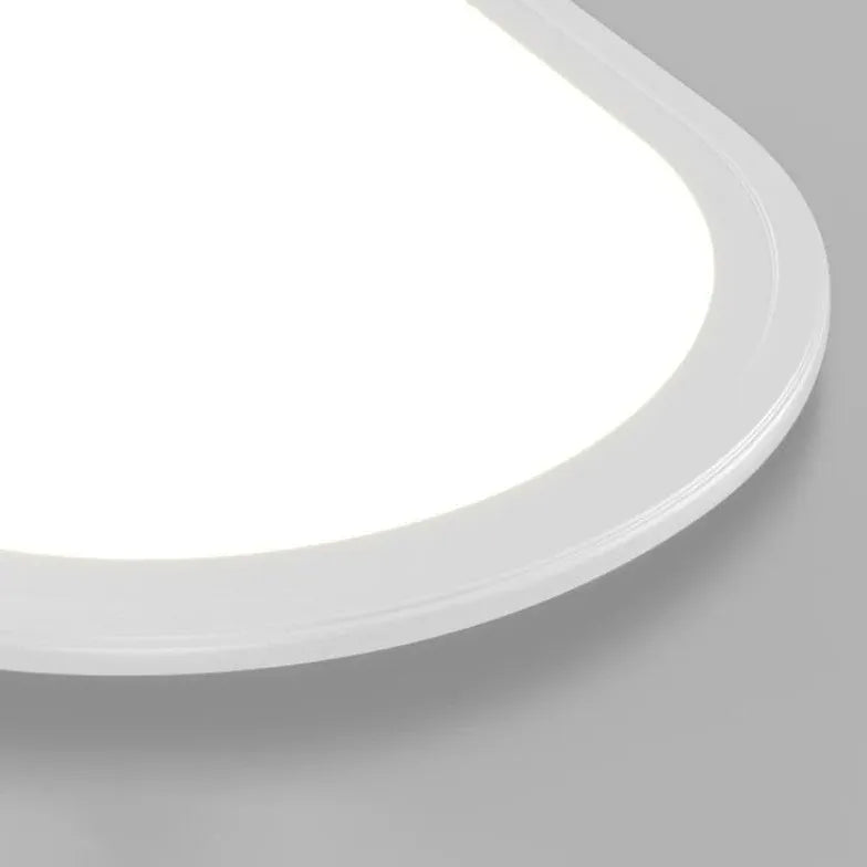 Oval White LED Recessed Ceiling Light