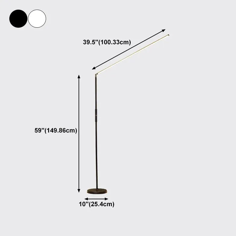 Linear Minimalist Modern Plug-In Floor Lamp