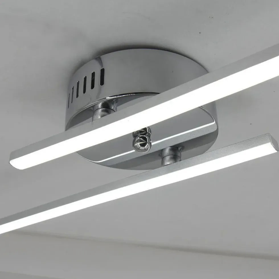 Dual Linear Round Led Modern Wall Lights