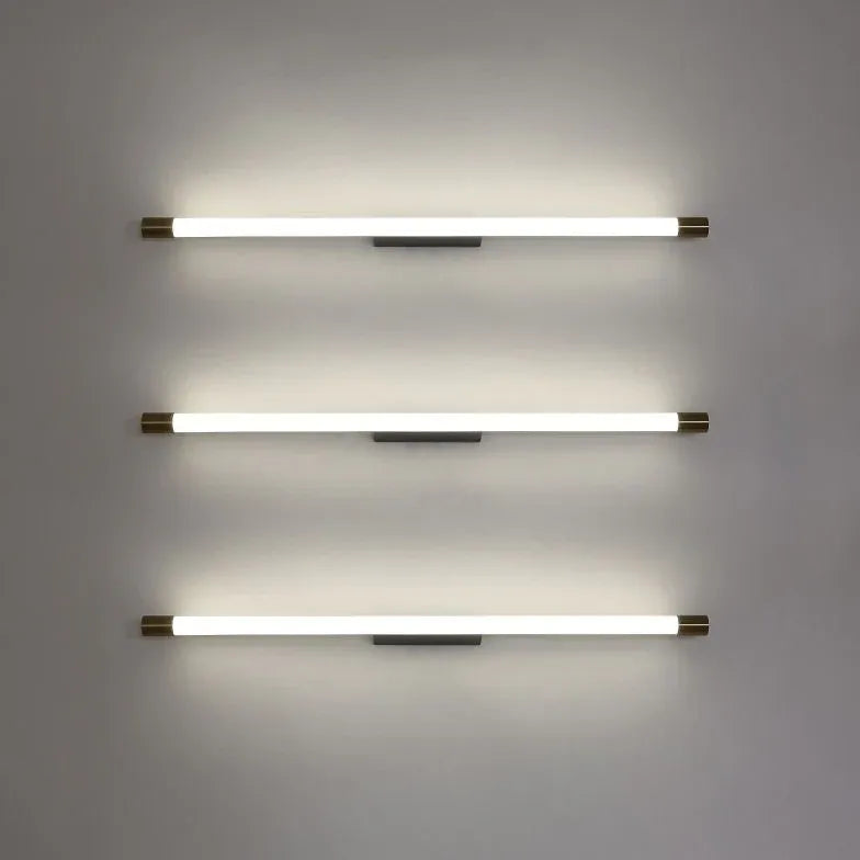 Gold Thin Tube Led Bathroom Mirror Lights