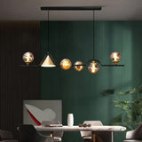 Multi-head Modern Kitchen Glass Pendant Light