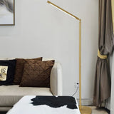 Gold Long Strip LED Floor Lamp