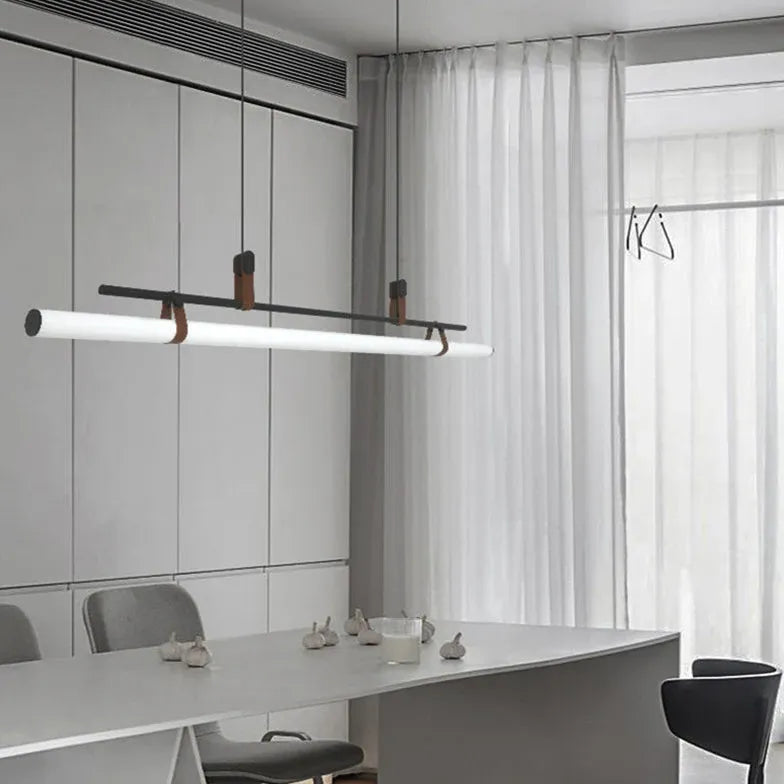 Tubular Metal LED Kitchen Pendant Light