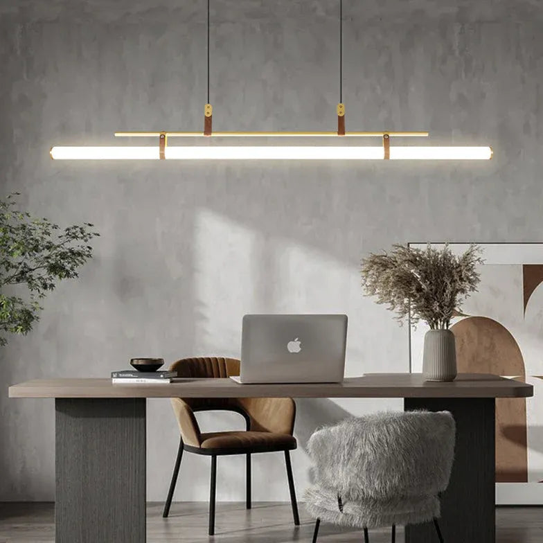 Tubular Metal LED Kitchen Pendant Light