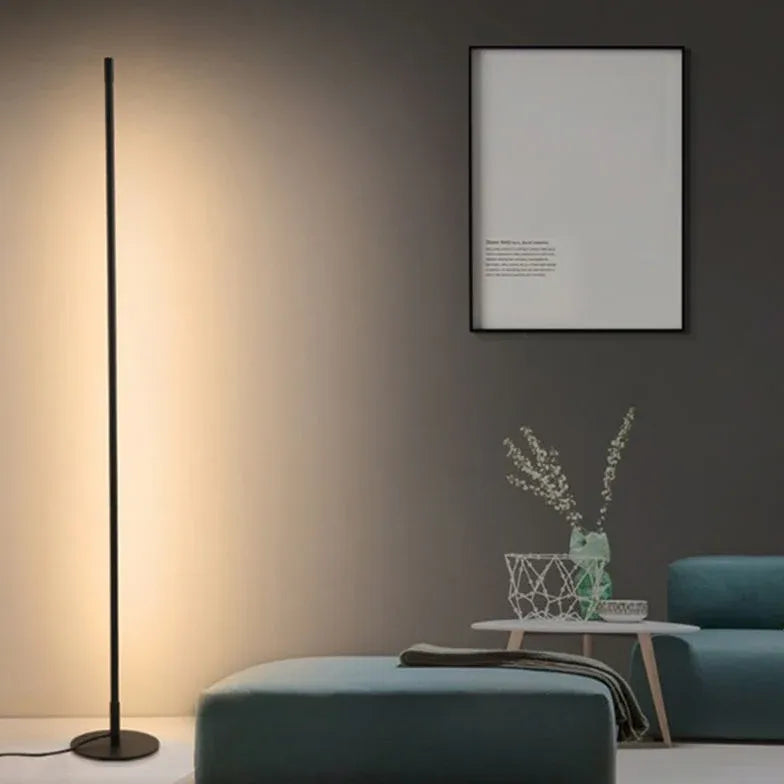 Slim Cylindrical Minimalist Floor Lamp