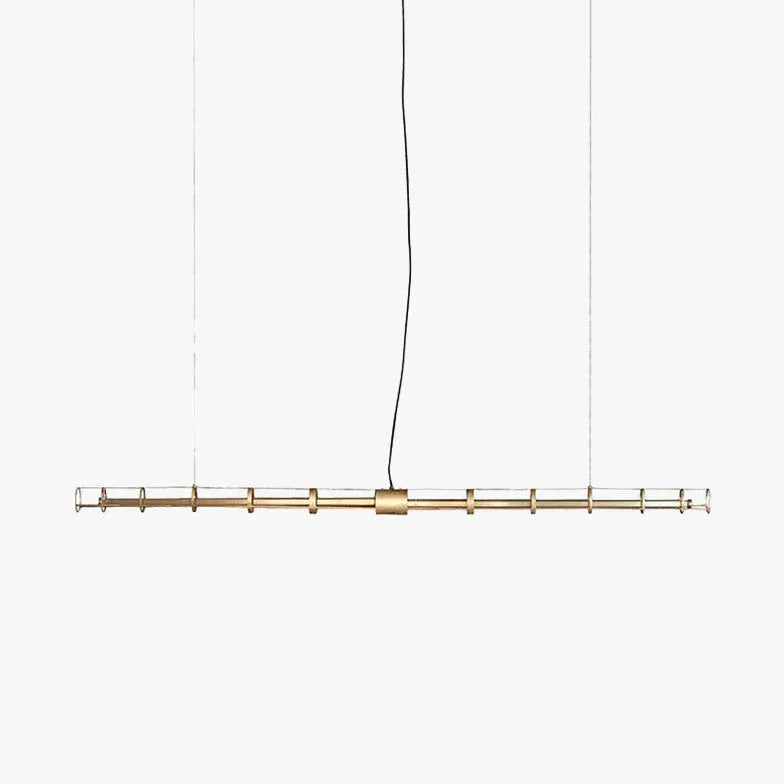 Tubular Gold Industrial LED Pendant Light