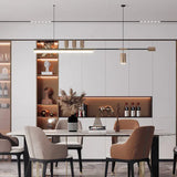 Multi-Light Black LED Kitchen Pendant Light