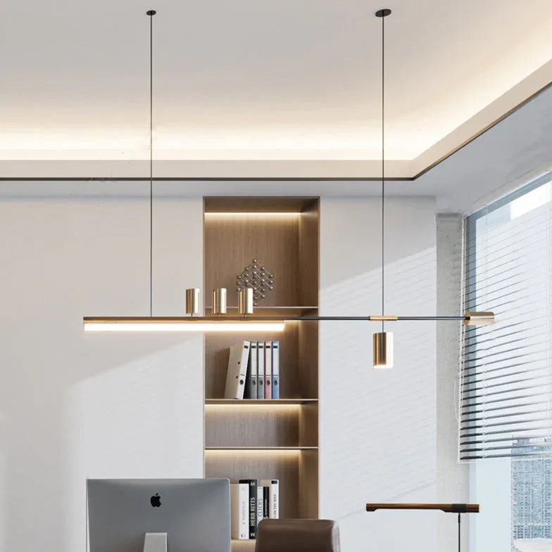 Multi-Light Black LED Kitchen Pendant Light