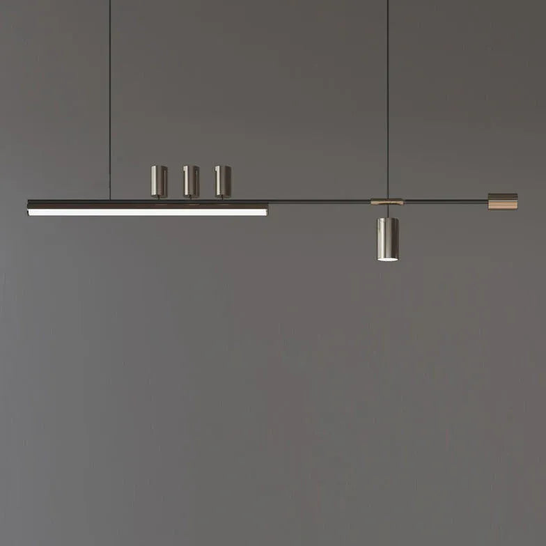 Multi-Light Black LED Kitchen Pendant Light