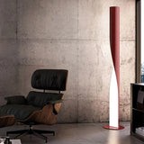 Two-Tone Streamlined Cylindrical Floor Lamp