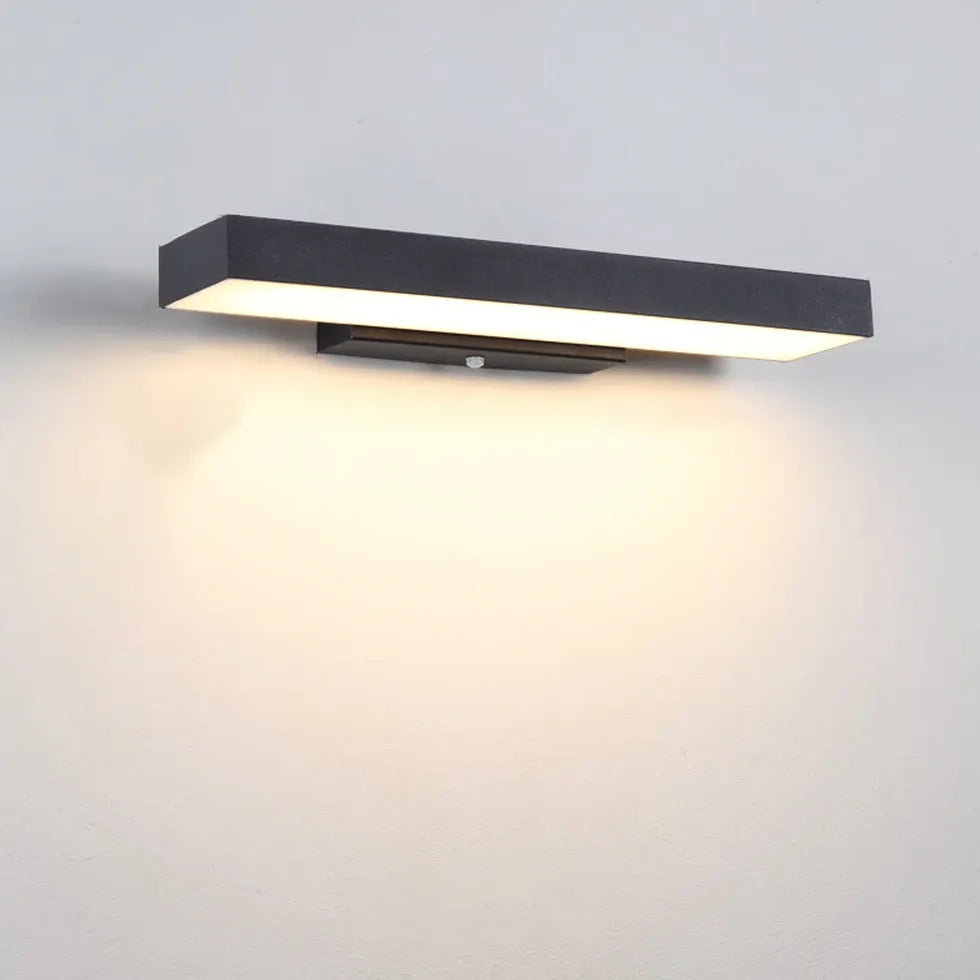 modern outdoor wall lights with sensor black