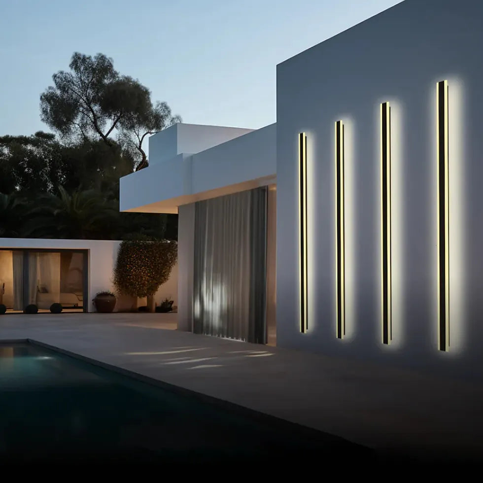 Modern Edge Outdoor Wall Light