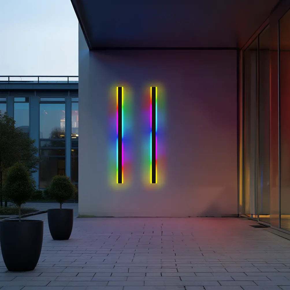 coloured wall lights LED outdoor