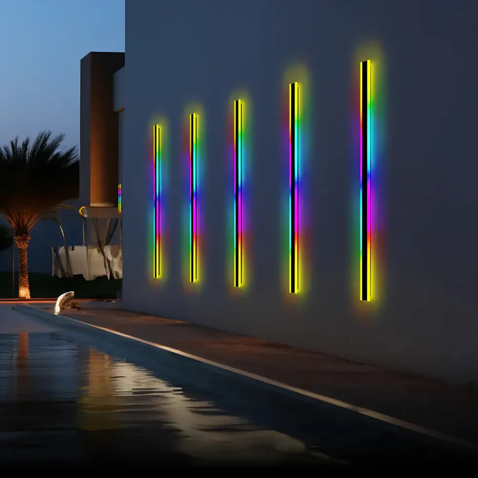 coloured wall lights LED outdoor