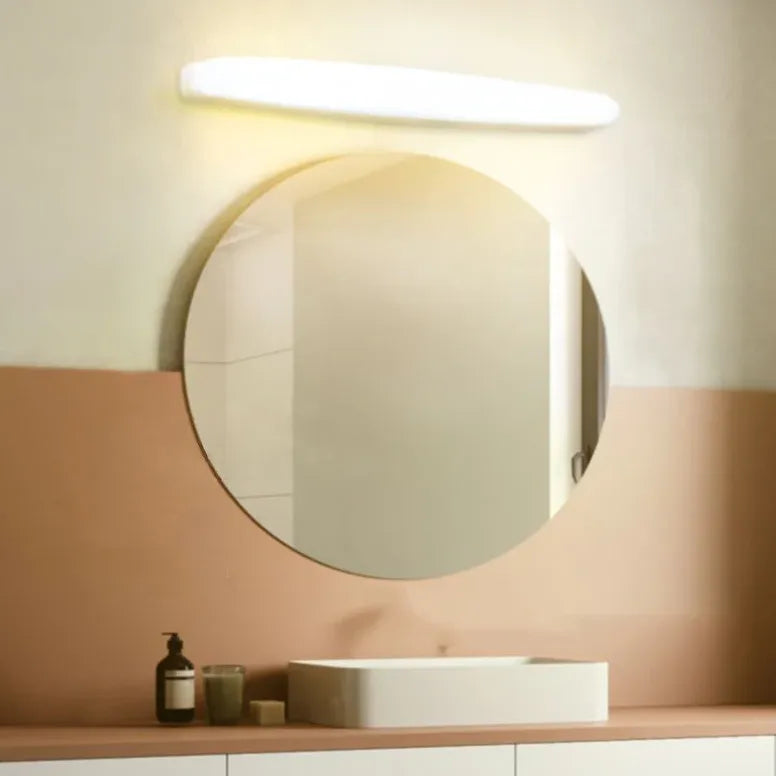 Oval White Led Bathroom Mirror Lights