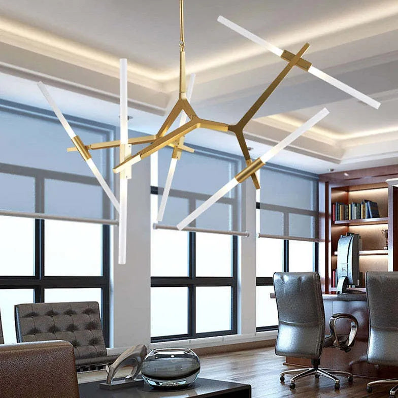 Multi-Rod Modern LED Chandelier Light