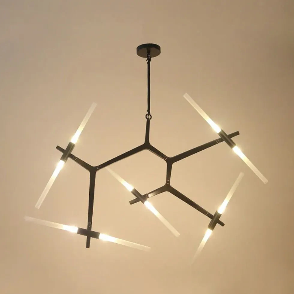 Multi-Rod Modern LED Chandelier Light