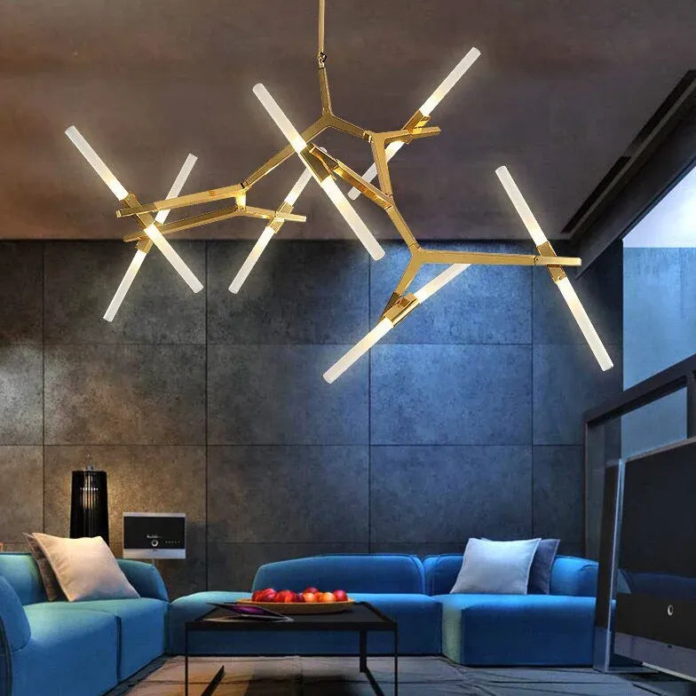 Multi-Rod Modern LED Chandelier Light