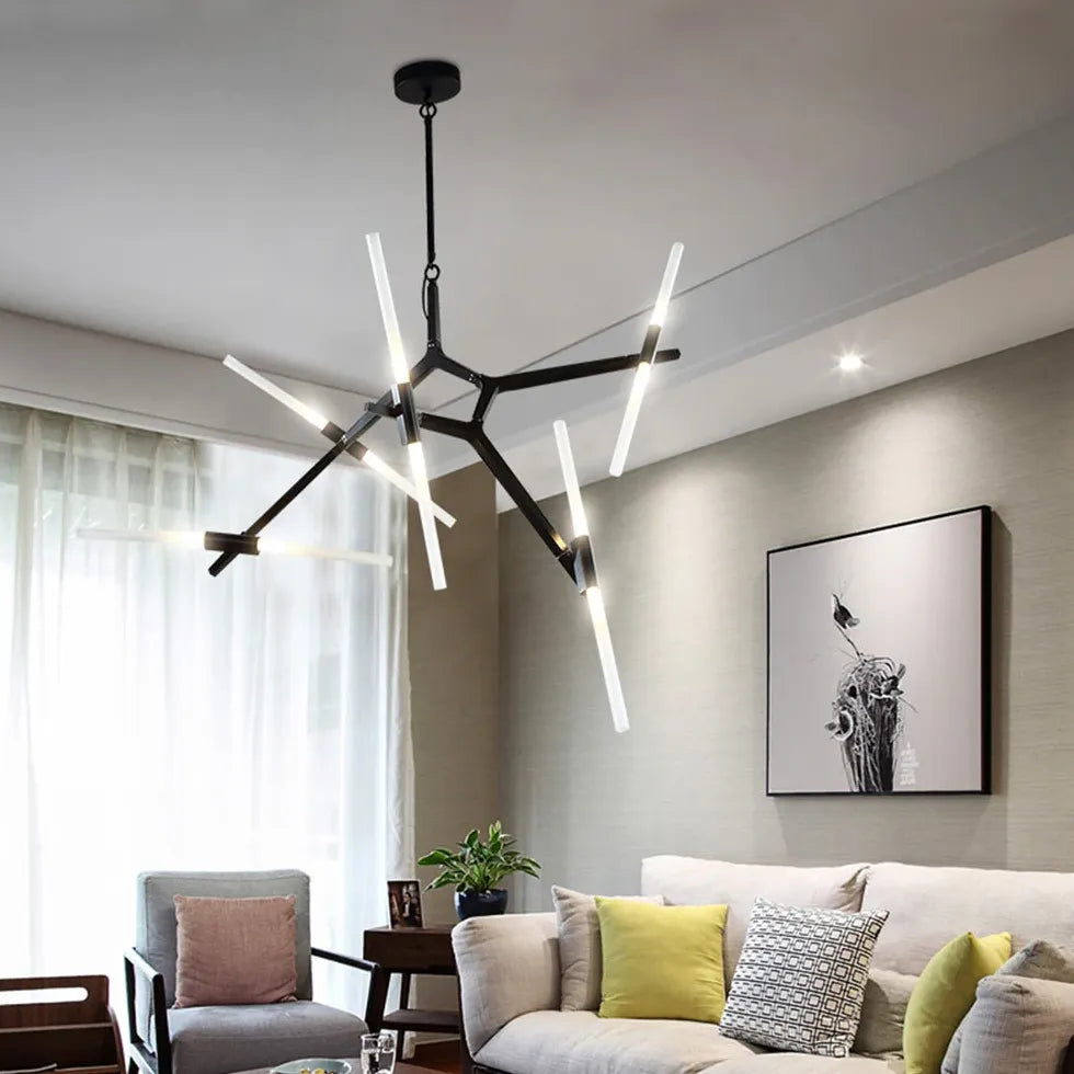 Multi-Rod Modern LED Chandelier Light