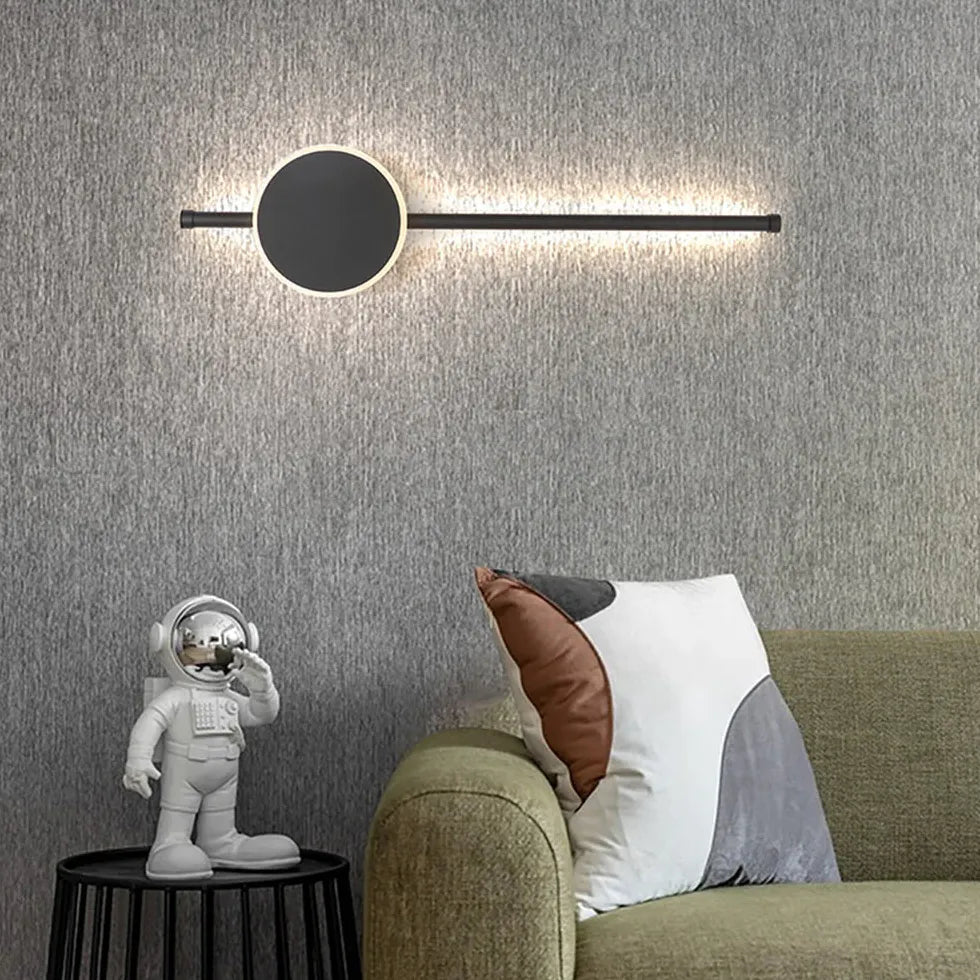 Vertical Round Led Modern Wall Lights