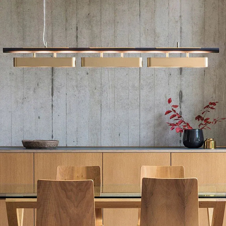 Linear Metal Kitchen LED Pendant Light