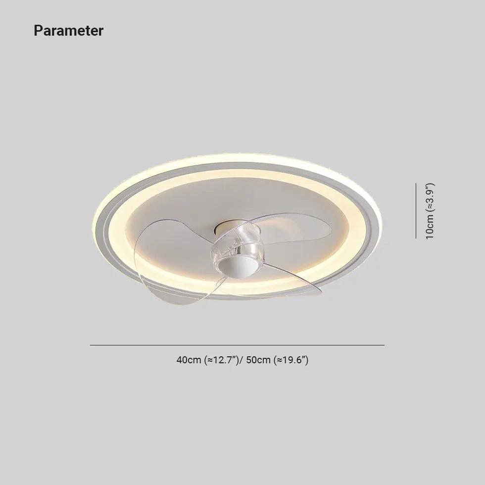 LED Ring Ceiling Fan with Light