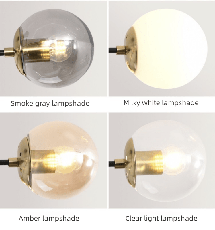 Glass Globe Modern LED Ceiling Light