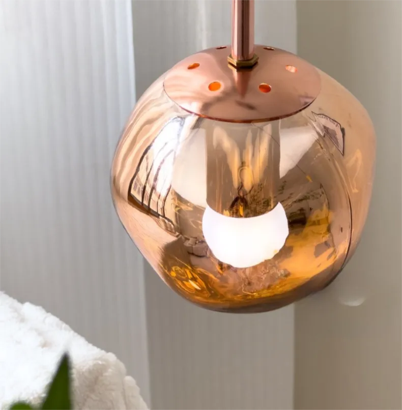 Modern Lava Glass Pendant Light for Dining Room