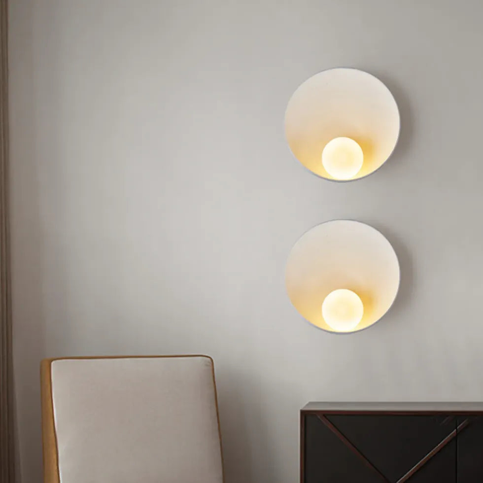 Resin Round Modern Wall Lights