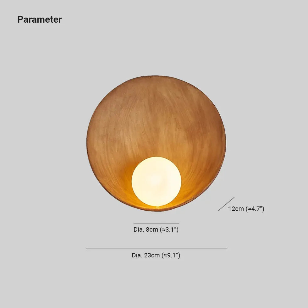 Resin Round Modern Wall Lights