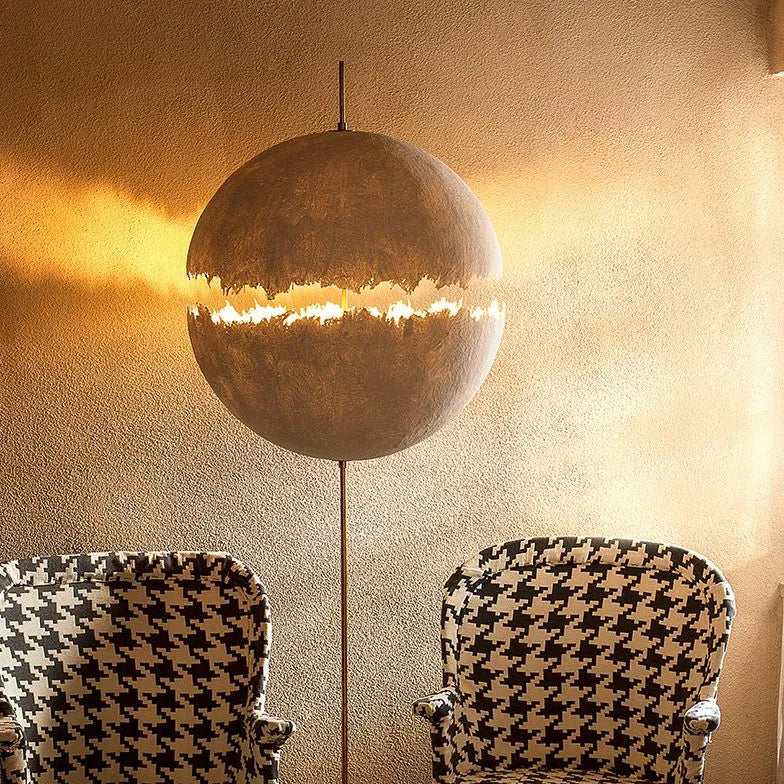 Cracked Sphere Design Modern Floor Lamp