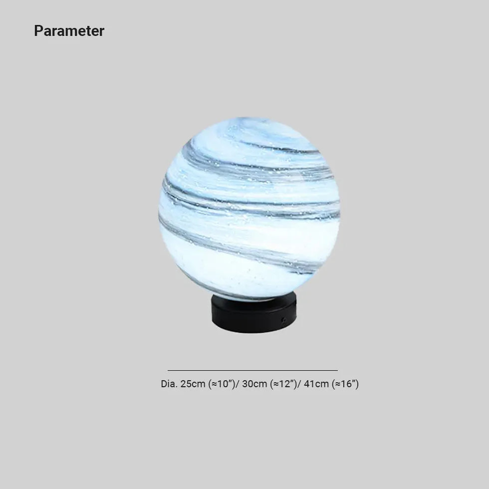 Planet Shaped Solar Fence Pillar Lights