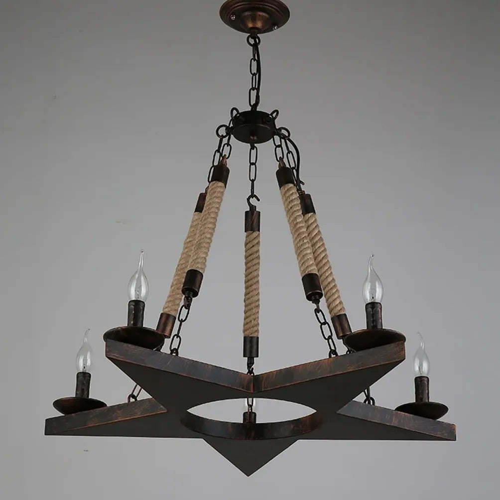 Star Candles Kitchen Vintage Chandelier